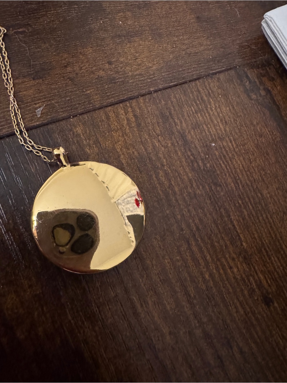Madewell Engraved Locket Pendant Necklace - Picture 3 of 4